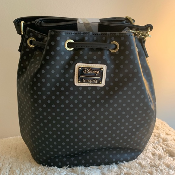 *SOLD* 🌺HP🌺 Loungefly Minnie Mouse Bow Crossbody Bucket Bag - Picture 2 of 7